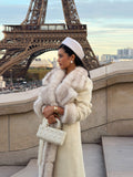FAUX FUR COAT (OFF-WHITE)