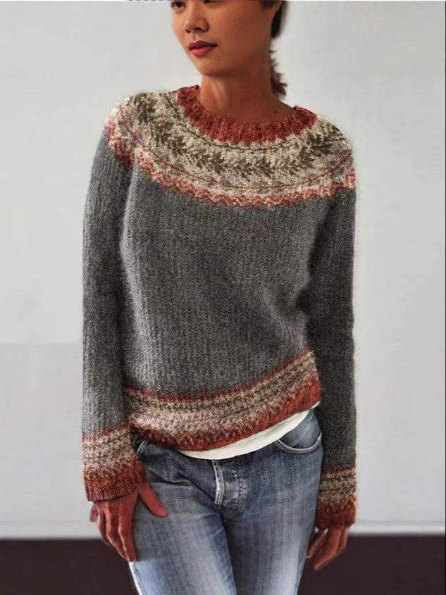 CHIC ETHNIC SWEATER KNITWEAR