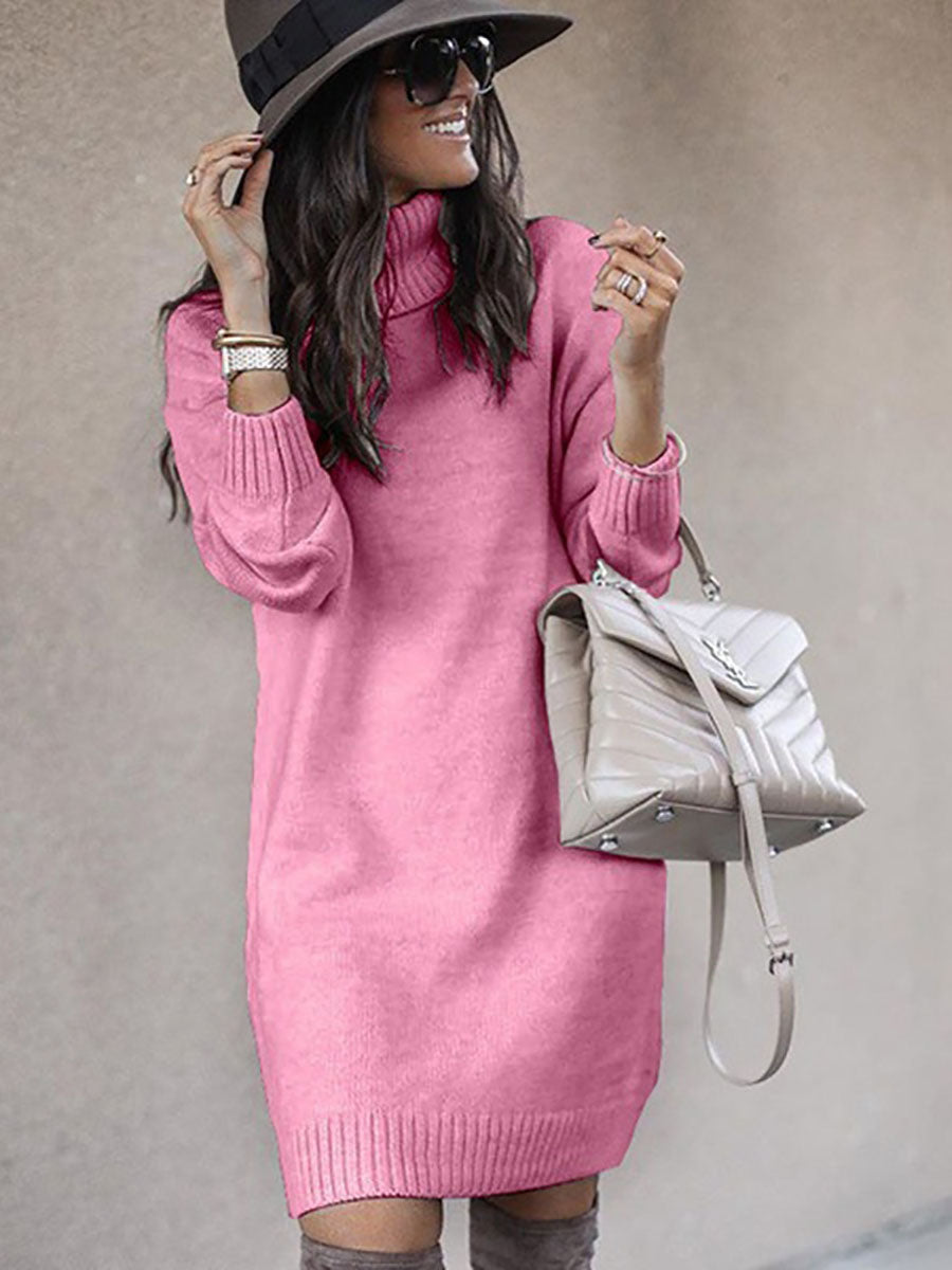 Lunimesd Casual Solid Color Turtleneck Sweaters(6 Colors)