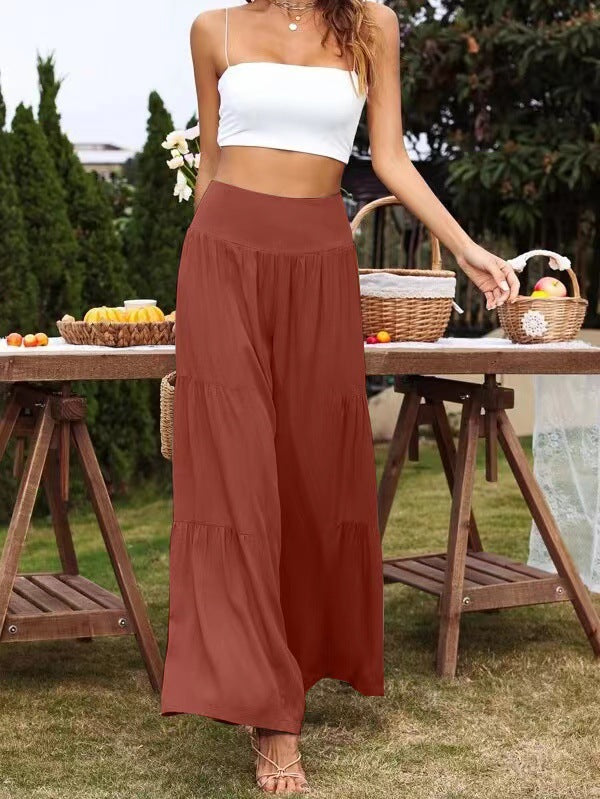 Lunimesd Casual High-Waisted Loose Pants(8 colors）