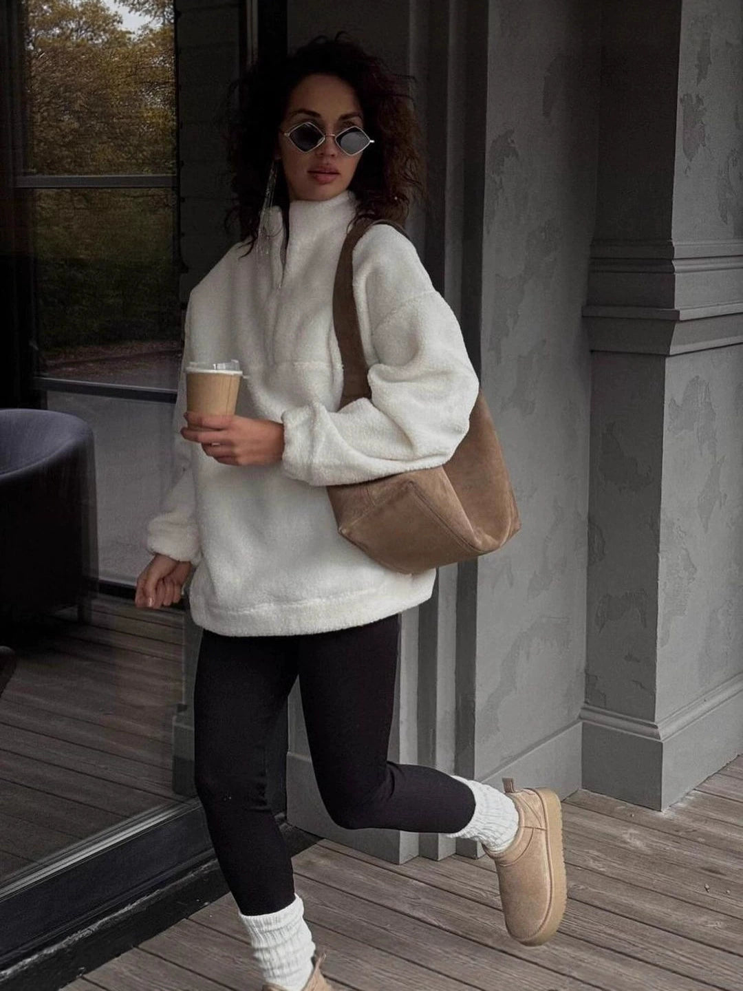 LAMB'S WOOL PULLOVER HOODIE