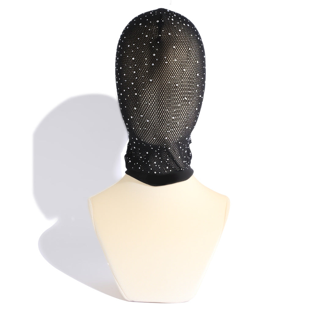 Sparkle Mesh Full-Face Mask – Gothic Sensual Edgy Accessory