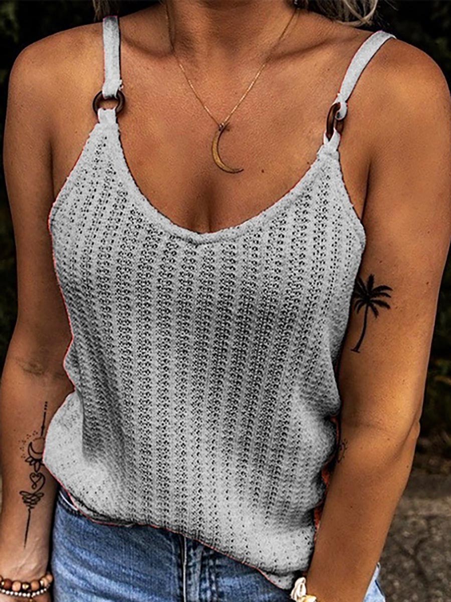 Lunimesd V-Neck Patchwork Suspenders(6 colors)