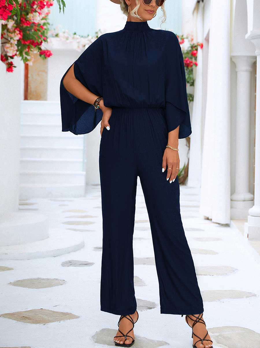 Lunimesd Spring/Summer Standing Collar Jumpsuit