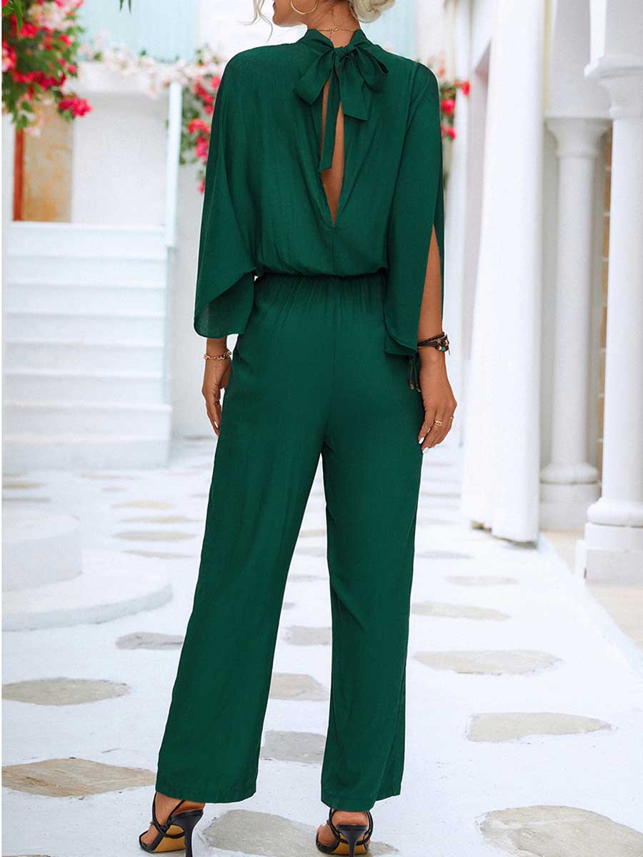 Lunimesd Spring/Summer Standing Collar Jumpsuit