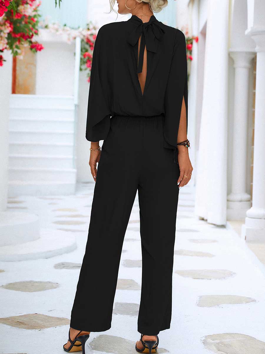 Lunimesd Spring/Summer Standing Collar Jumpsuit