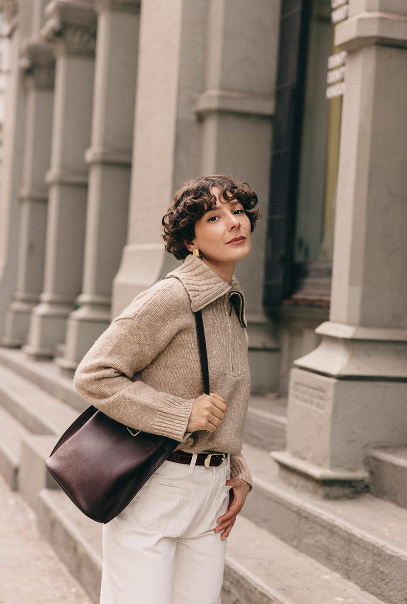 BARRY WOOL SWEATER - TAN