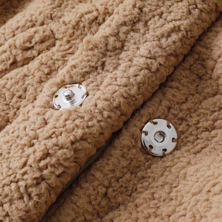 Lunimesd Long-Sleeved Lapel Plush Jacket(7 colors)