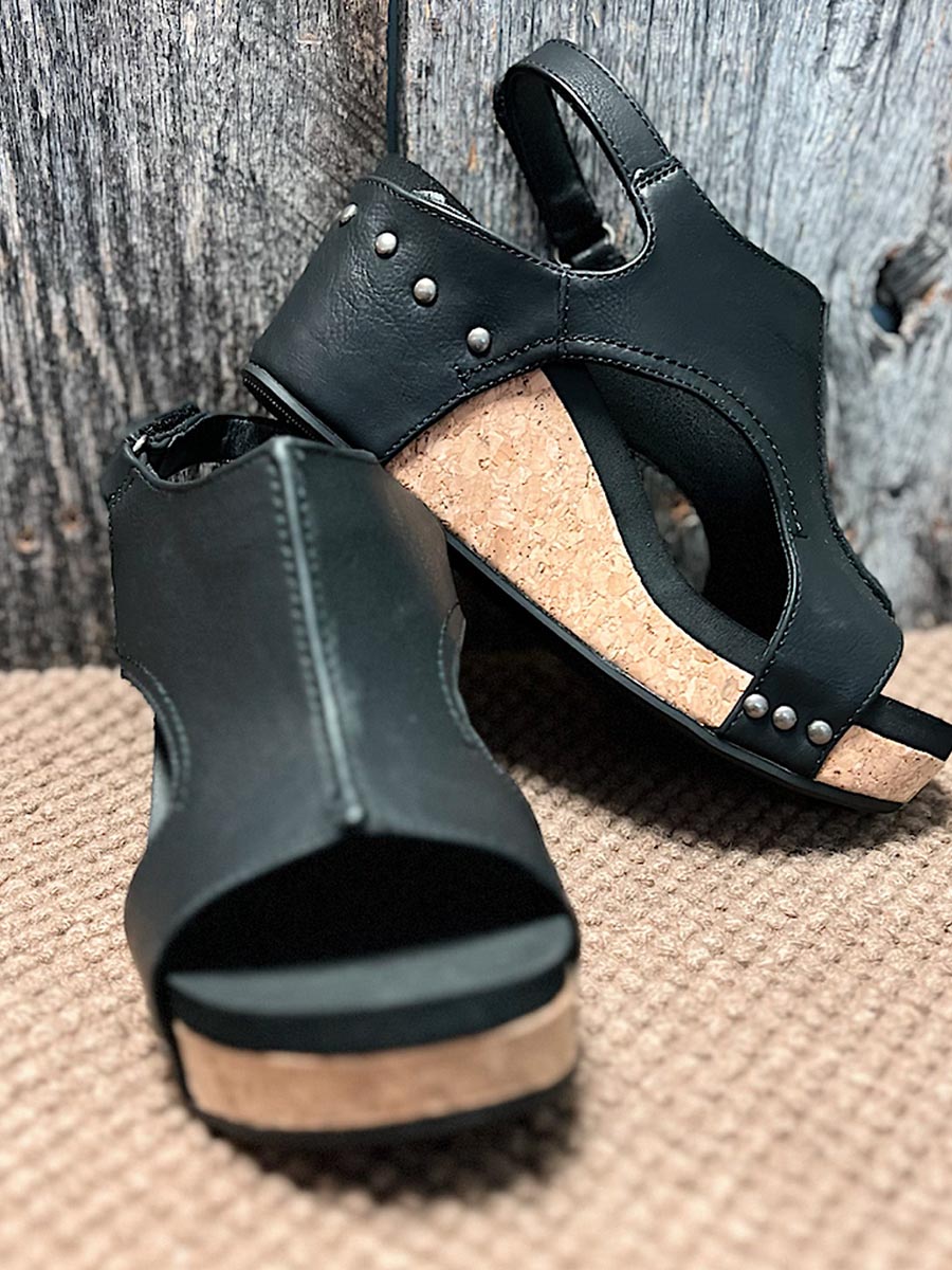 Lunimesd Mid Heel Wedge Sandals