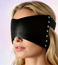 Black Leather Wide Eye Mask 199
