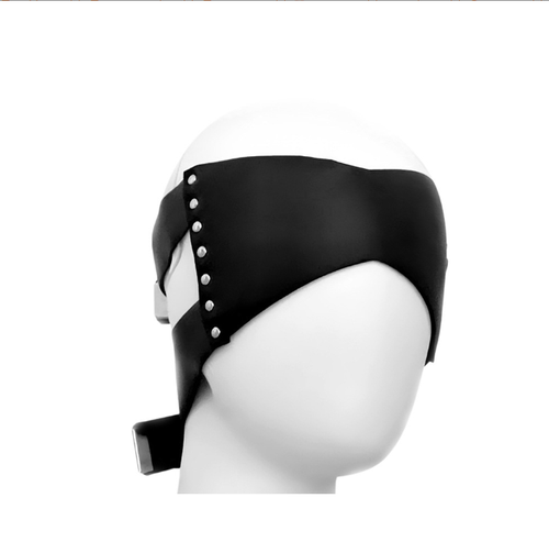 Black Leather Wide Eye Mask 199