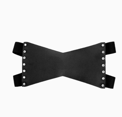 Black Leather Wide Eye Mask 199