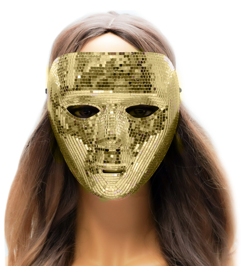 Gold Disco Mirror Full-Face Mask 201