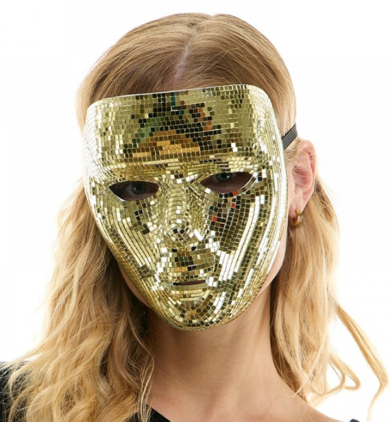 Gold Disco Mirror Full-Face Mask 201