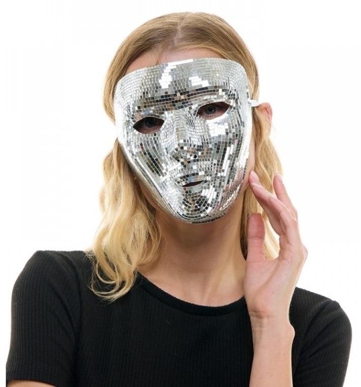 Silver Disco Mirror Full-Face Mask 202
