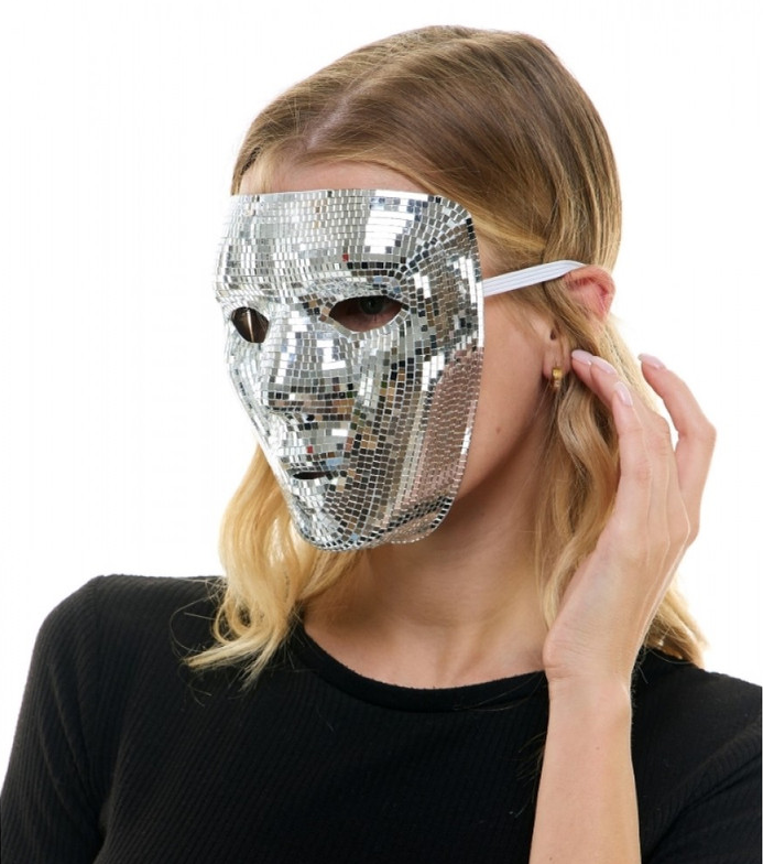 Silver Disco Mirror Full-Face Mask 202