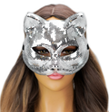 Awesome and unique mirror glass cat woman masquerade mask 204