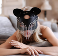 Cat Ear Leather Mask - BDSM Cosplay Cat Mask Gift for Couples Anniversary Birthday 213