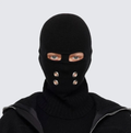 Black Knit Eye-Opening Balaclava 214