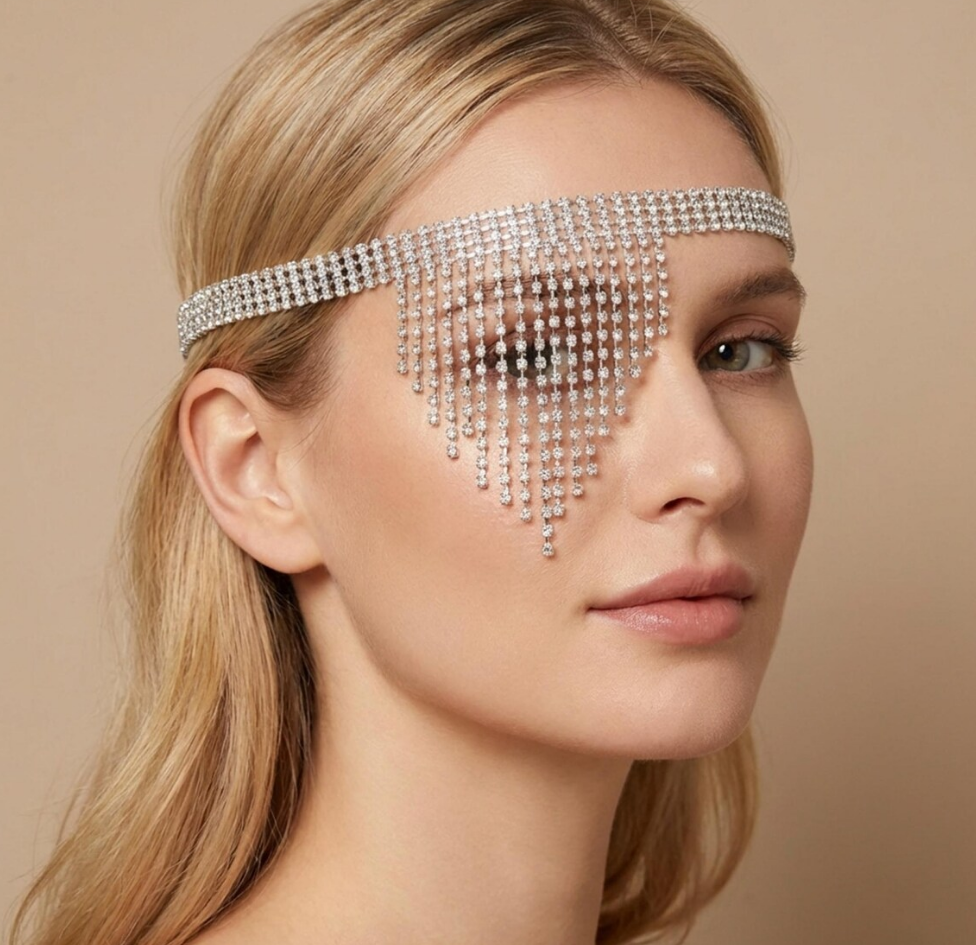 Crystal Fringe Headchain 215