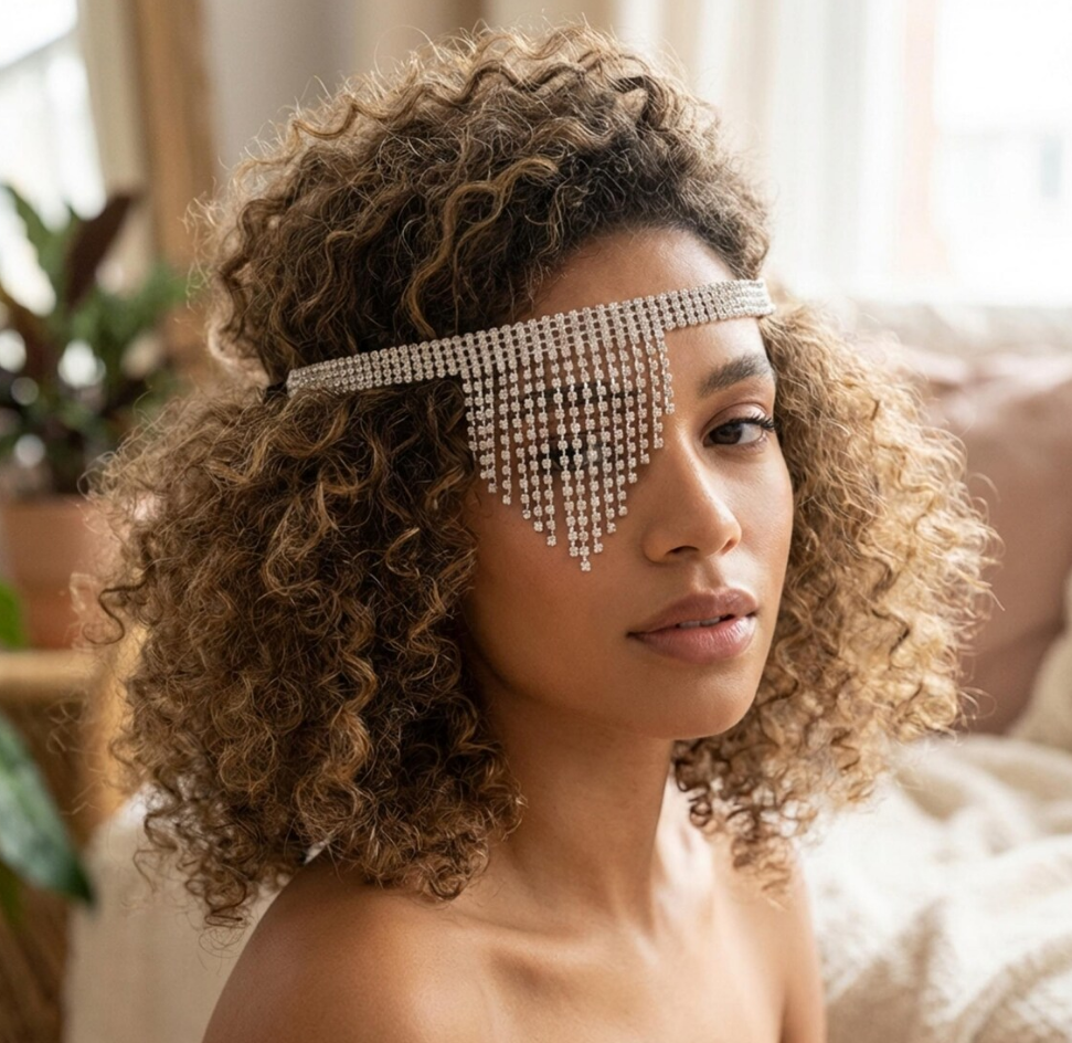 Crystal Fringe Headchain 215