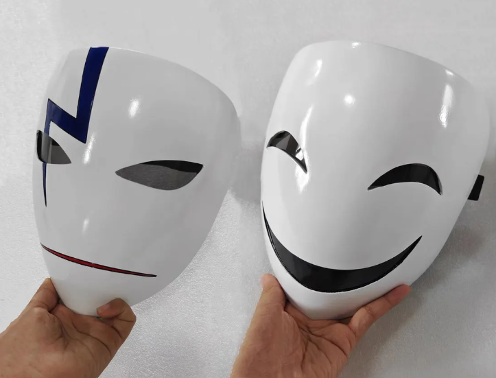 Anime Smiling And Lightning Mask Set 228