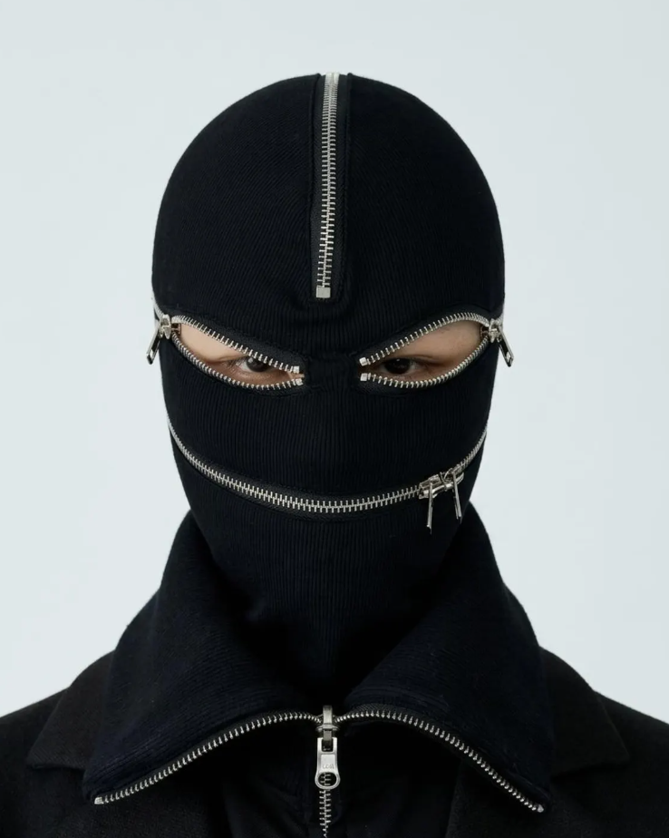 Luxury Zipper  Balaclava - Distressed Streetwear Mask 229