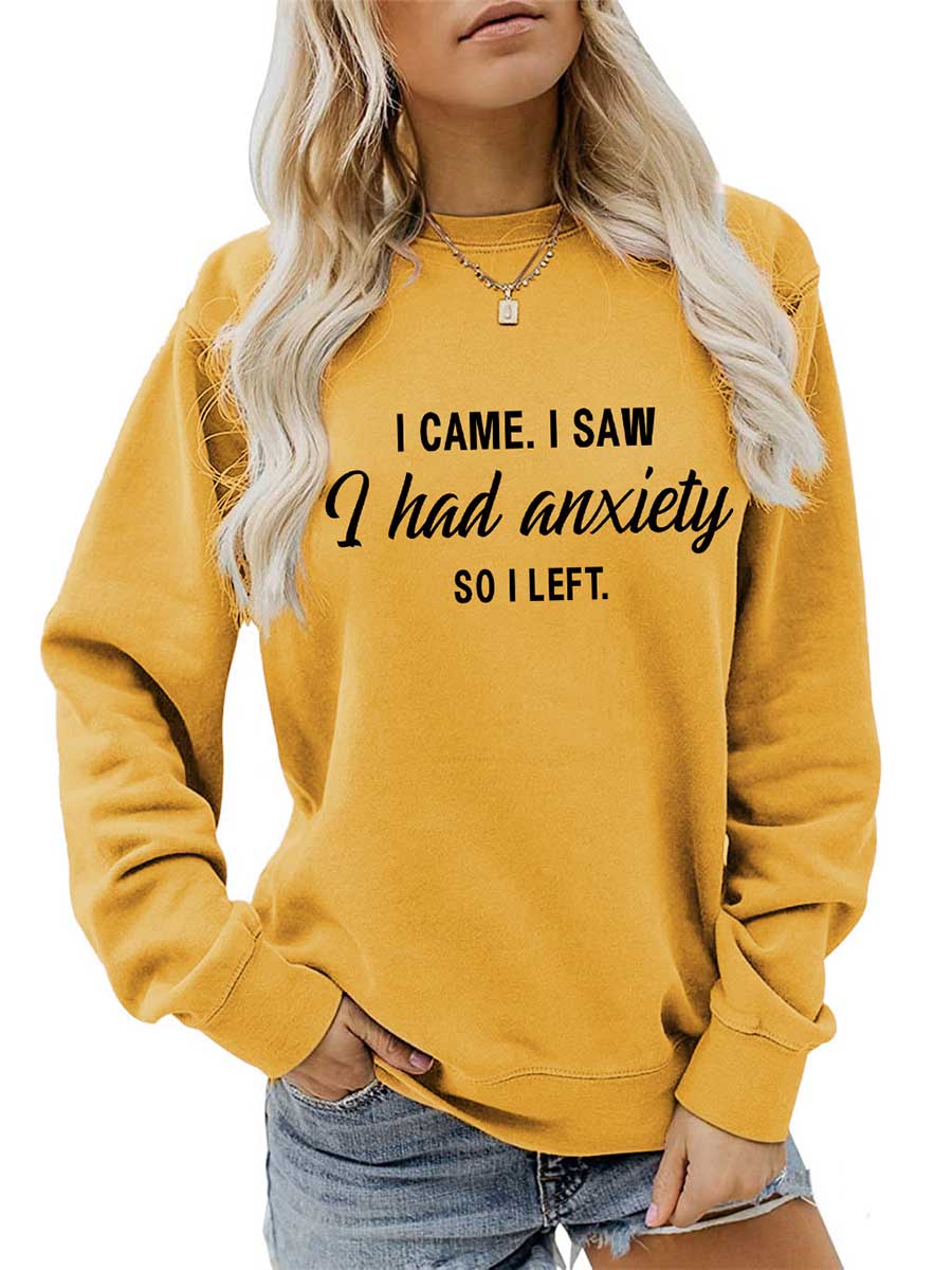 Lunimesd Alphabet Women's Autumn and Winter Long Sleeve Sweatshirt