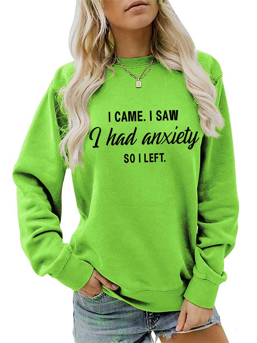 Lunimesd Alphabet Women's Autumn and Winter Long Sleeve Sweatshirt