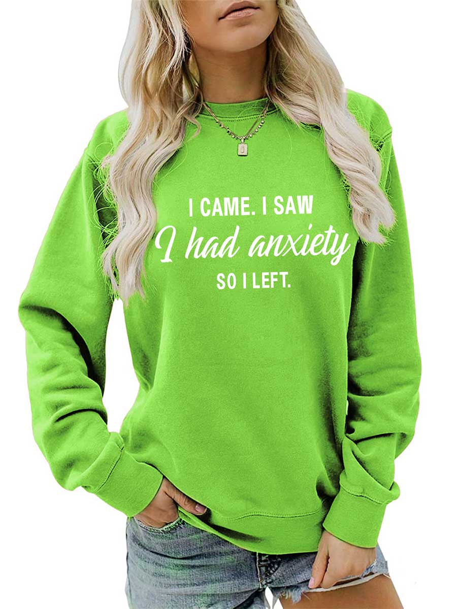 Lunimesd Alphabet Women's Autumn and Winter Long Sleeve Sweatshirt