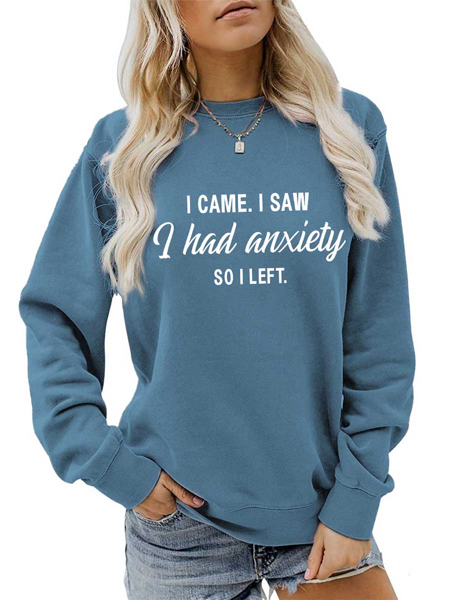 Lunimesd Alphabet Women's Autumn and Winter Long Sleeve Sweatshirt