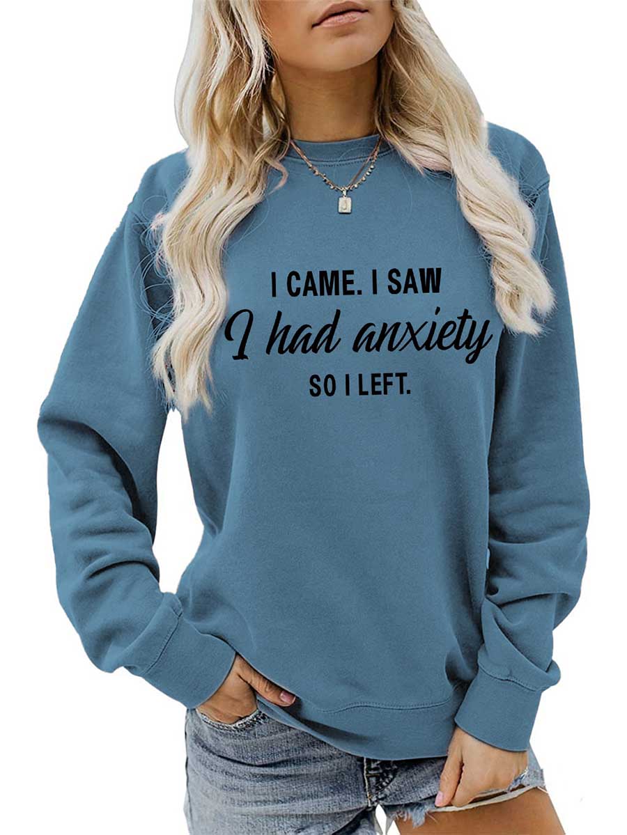 Lunimesd Alphabet Women's Autumn and Winter Long Sleeve Sweatshirt