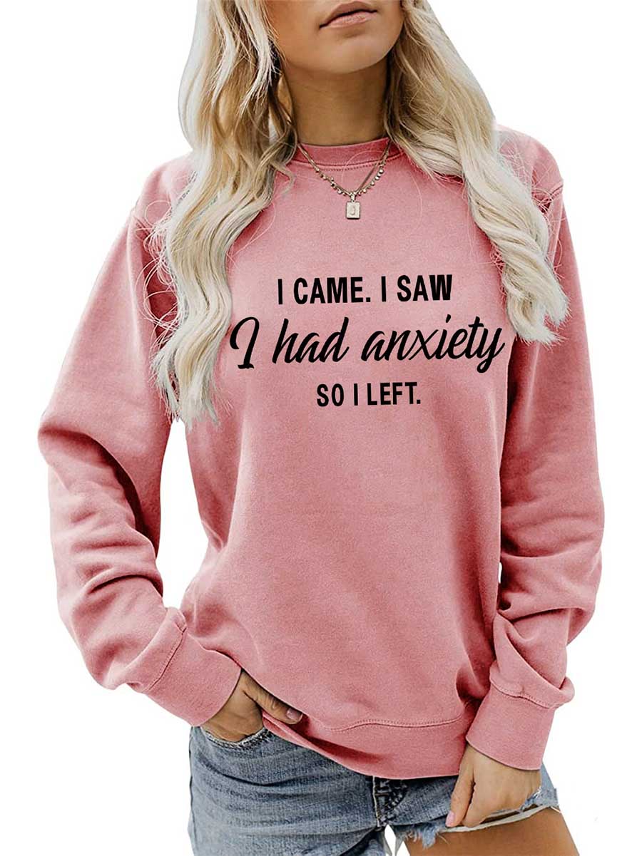 Lunimesd Alphabet Women's Autumn and Winter Long Sleeve Sweatshirt