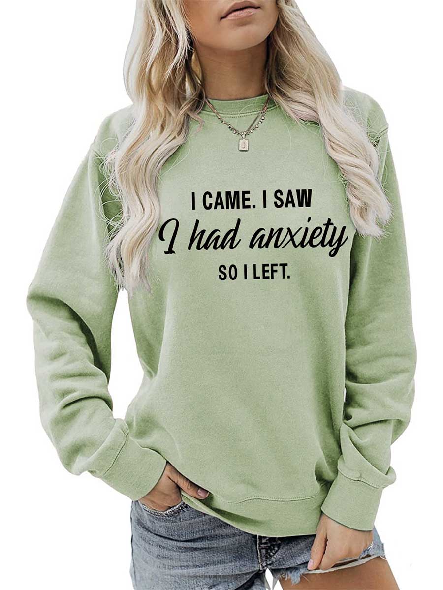 Lunimesd Alphabet Women's Autumn and Winter Long Sleeve Sweatshirt