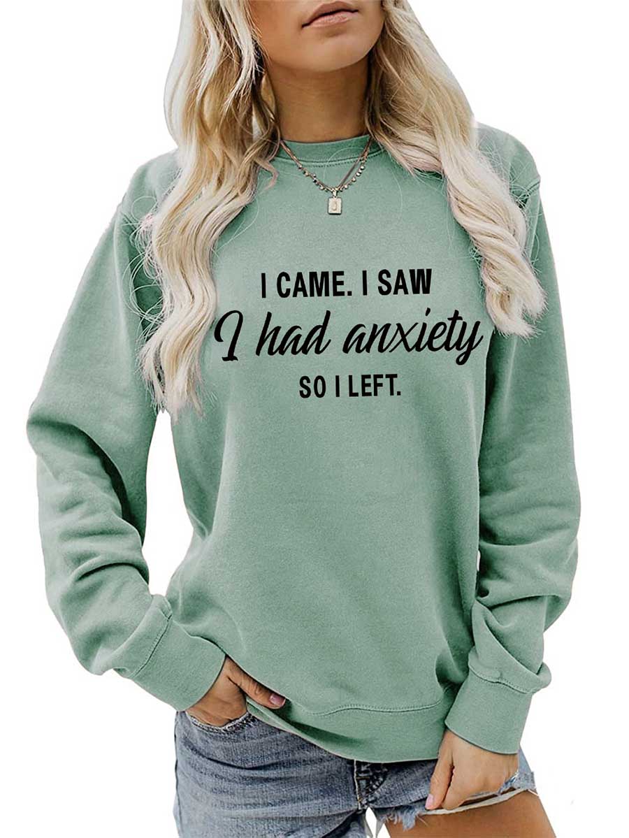 Lunimesd Alphabet Women's Autumn and Winter Long Sleeve Sweatshirt