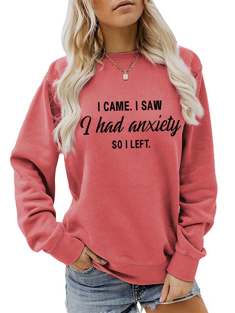 Lunimesd Alphabet Women's Autumn and Winter Long Sleeve Sweatshirt