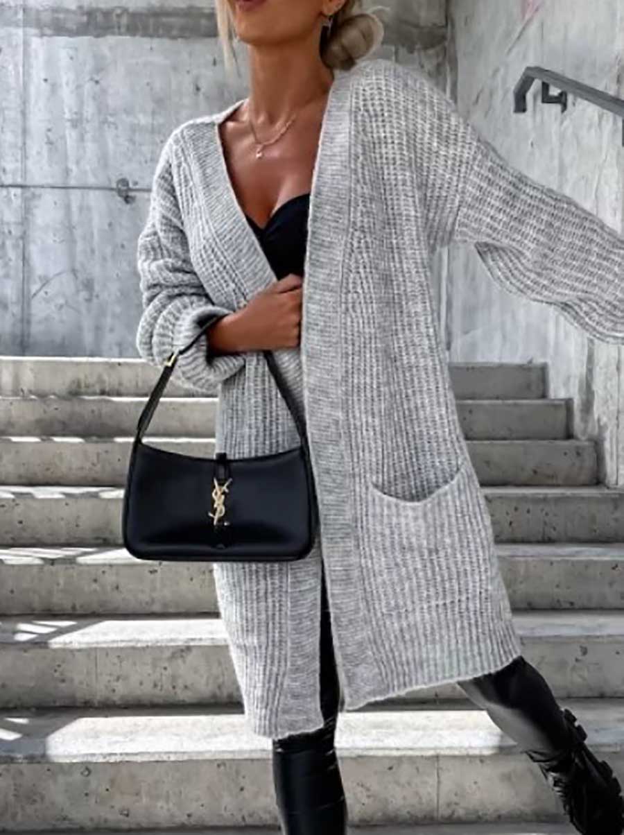 Lunimesd Women's v-neck button up chiffon cardigan