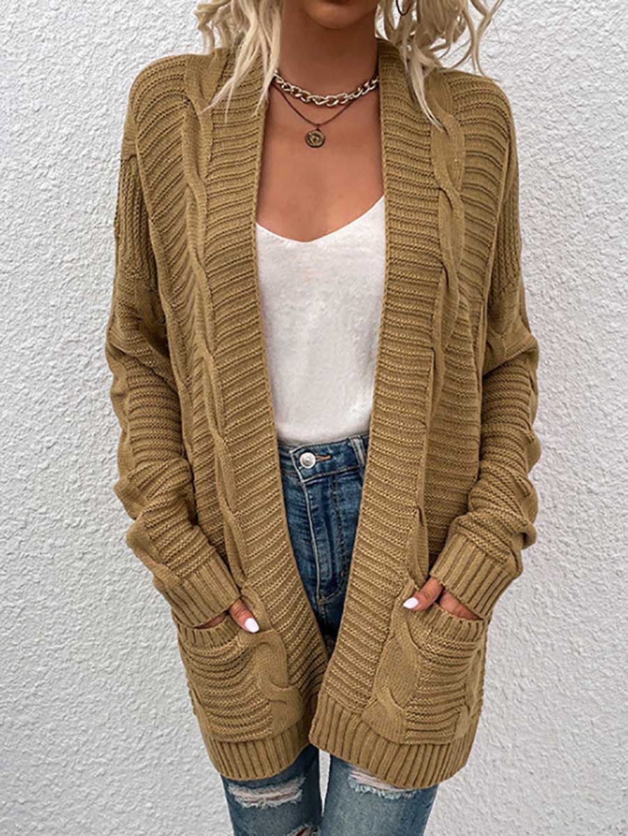 Lunimesd Long Knit Twist Cardigan Sweater