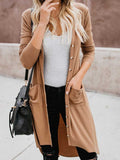 Lunimesd Single Breasted Mid-Length Button Down Cardigan