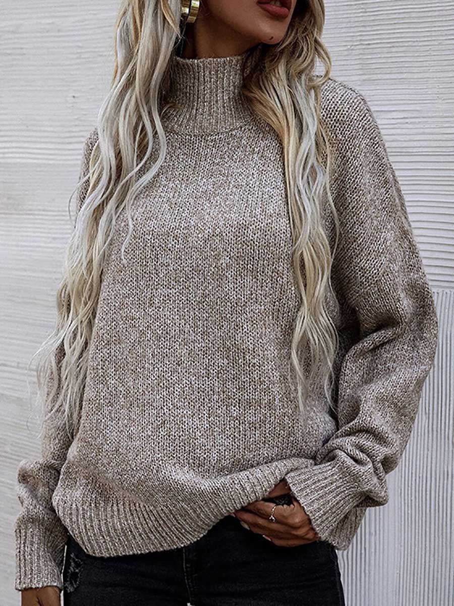 Lunimesd Loose Round Neck Pullover Twist Sweater