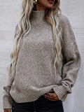 Lunimesd Loose Round Neck Pullover Twist Sweater