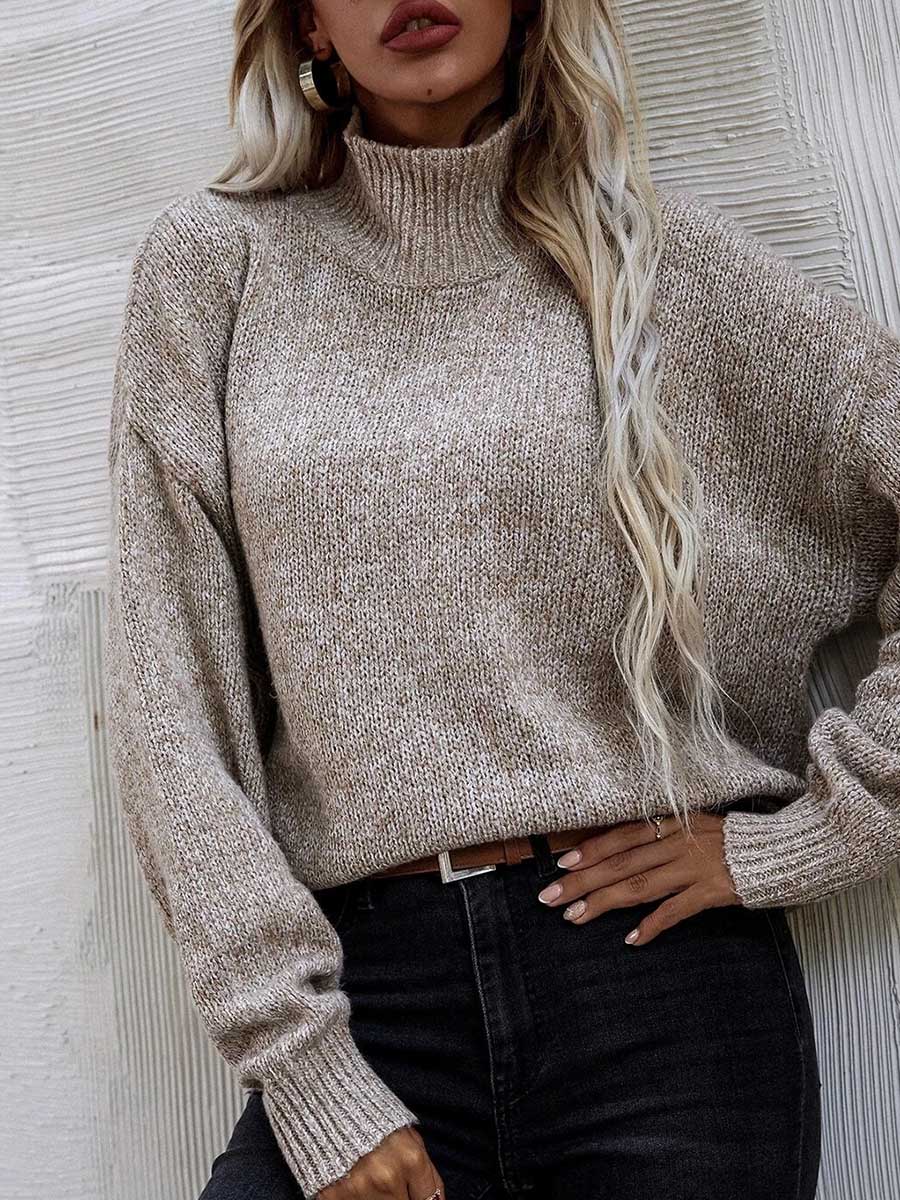 Lunimesd Loose Round Neck Pullover Twist Sweater
