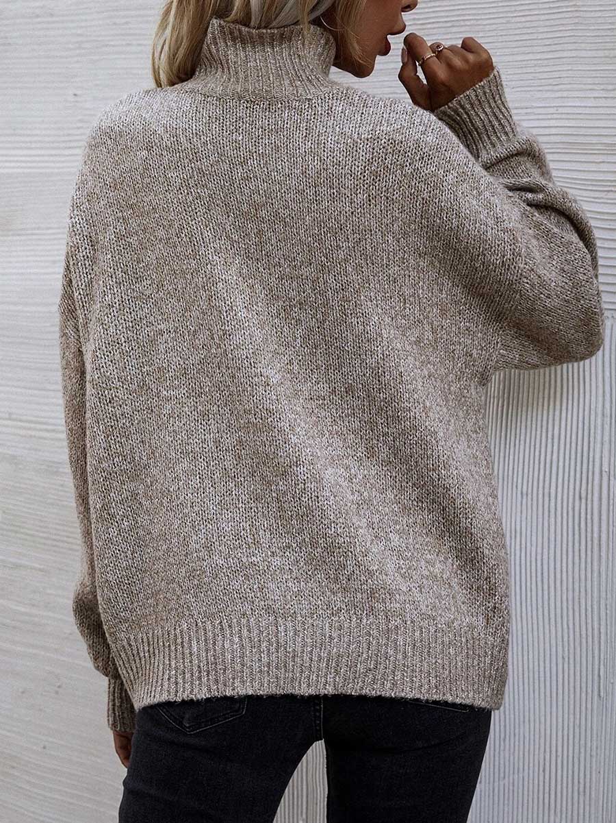 Lunimesd Loose Round Neck Pullover Twist Sweater