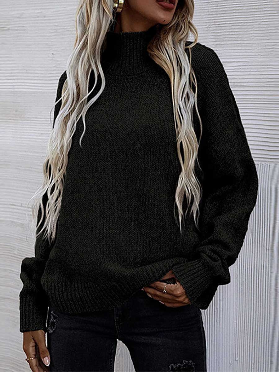 Lunimesd Loose Round Neck Pullover Twist Sweater