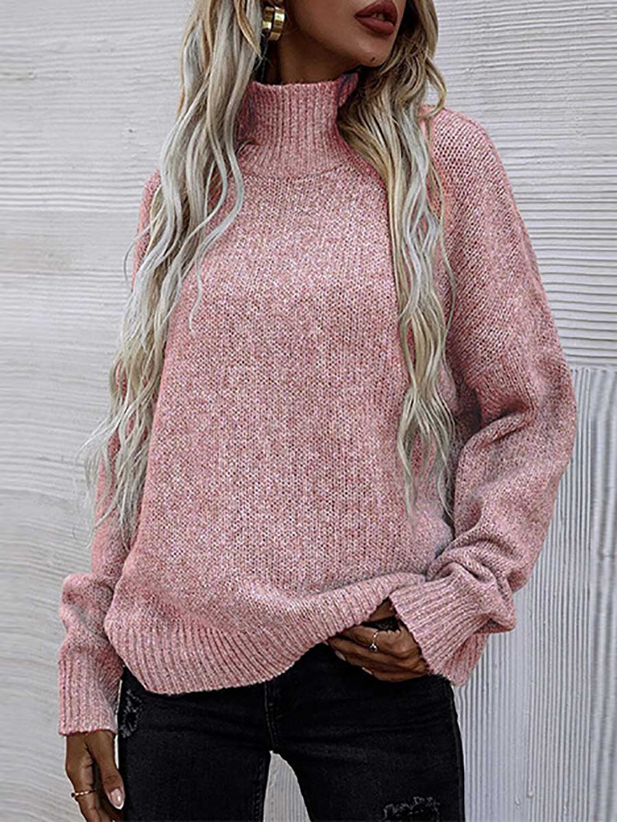 Lunimesd Loose Round Neck Pullover Twist Sweater