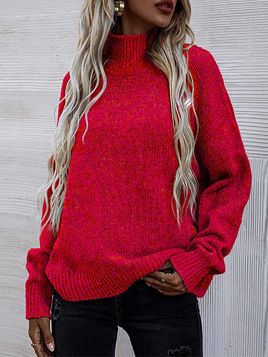 Lunimesd Loose Round Neck Pullover Twist Sweater