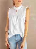 Lunimesd Ruffle Neck Casual Vest(7 colors)