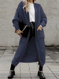 Lunimesd Long Cardigan Pocket Loose Sweater