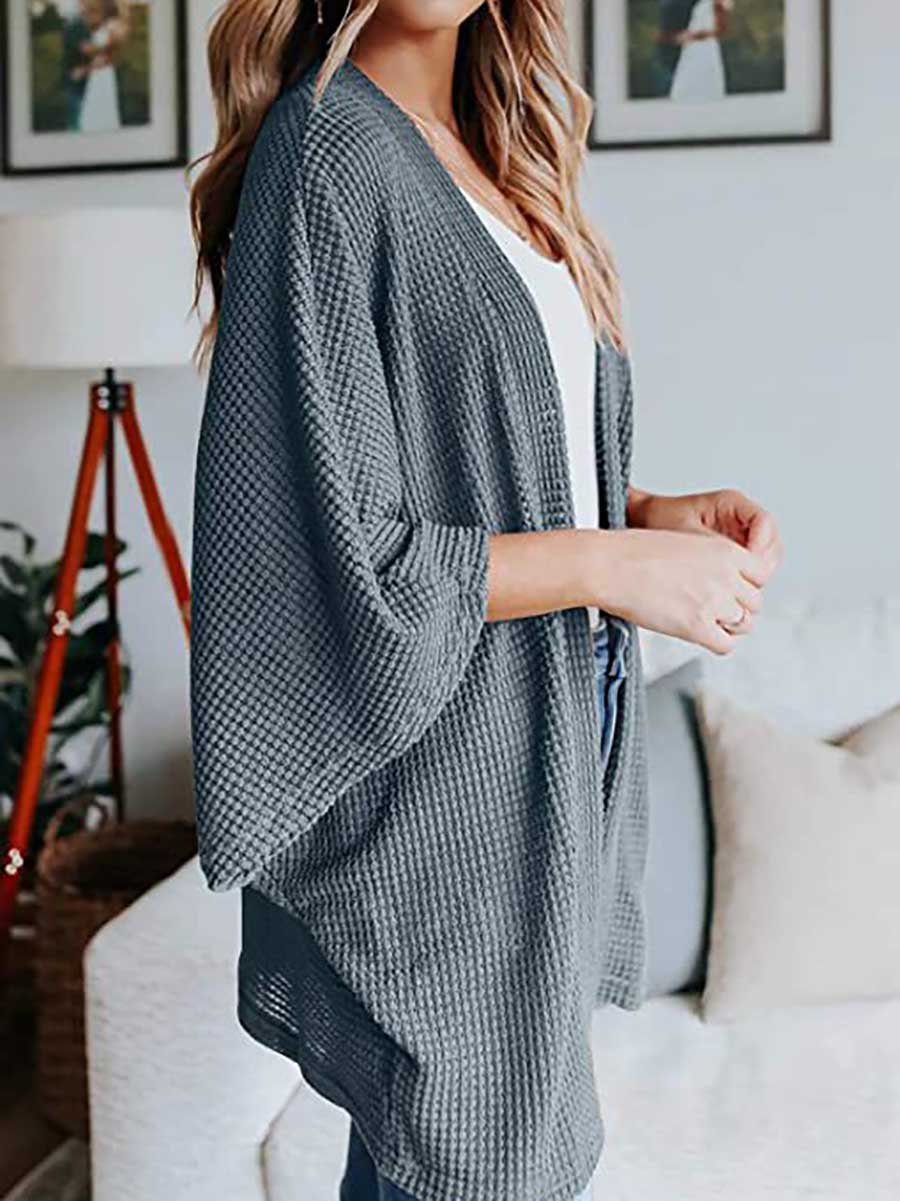 Lunimesd Loose Cardigan Sweater Knit Top