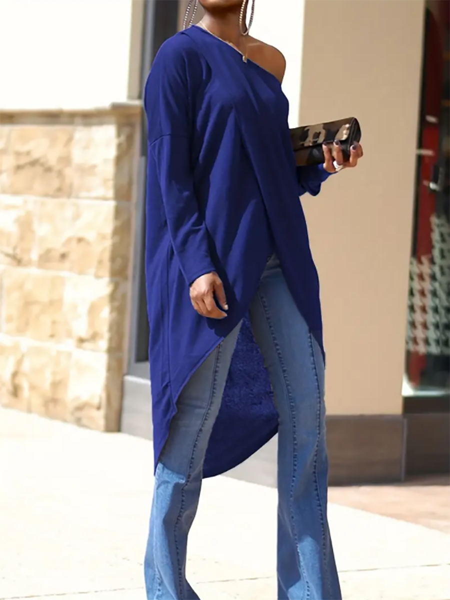 Lunimesd Sexy Split Shoulderless Dress Top